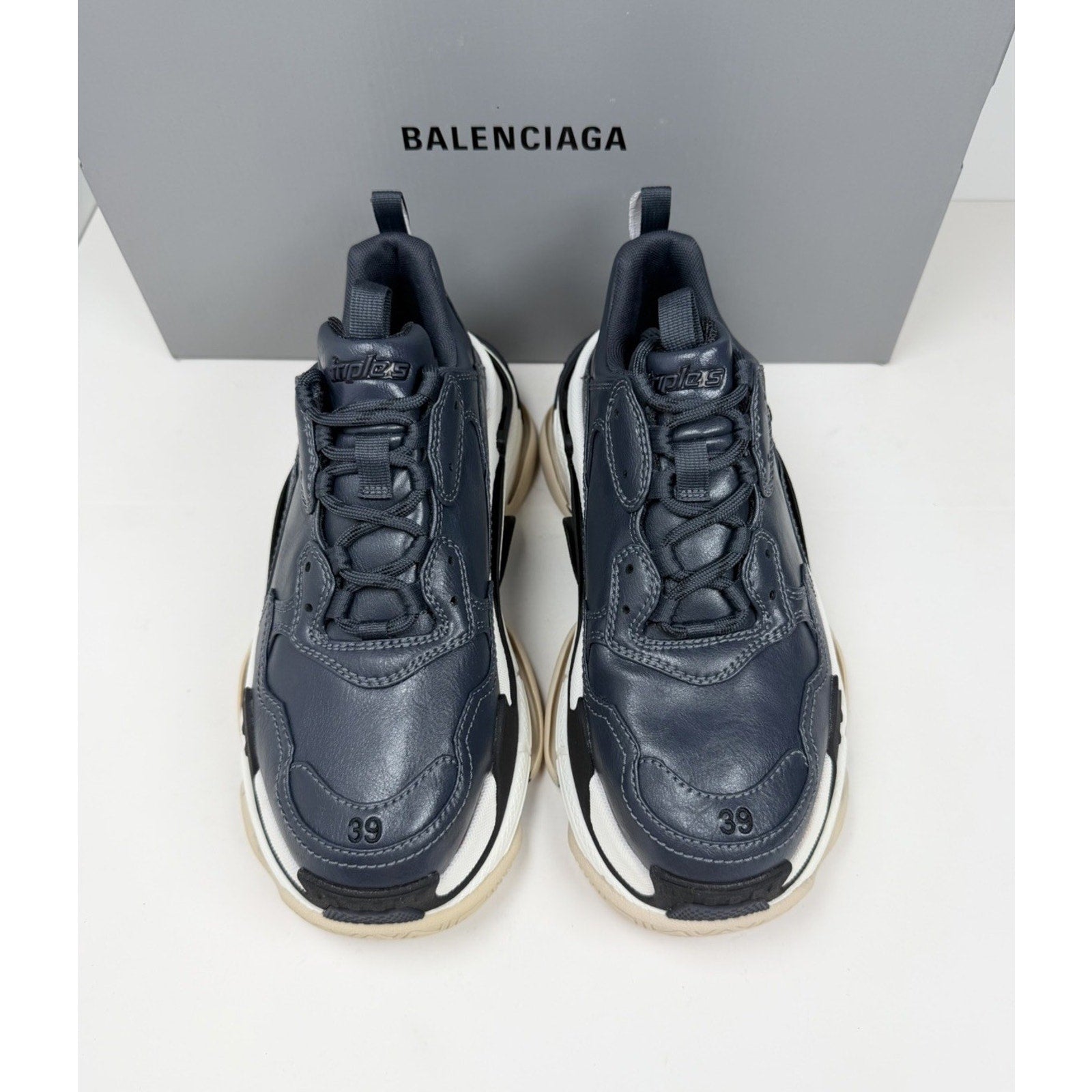 Size 39EU/6US - Balenciaga Triple S Stone Blue NEW