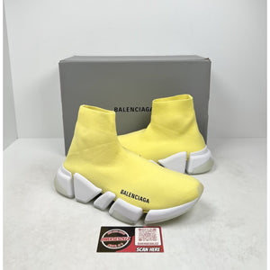 Size 38EU/8W - Balenciaga 2.0 Recycled Yellow Speed NEW