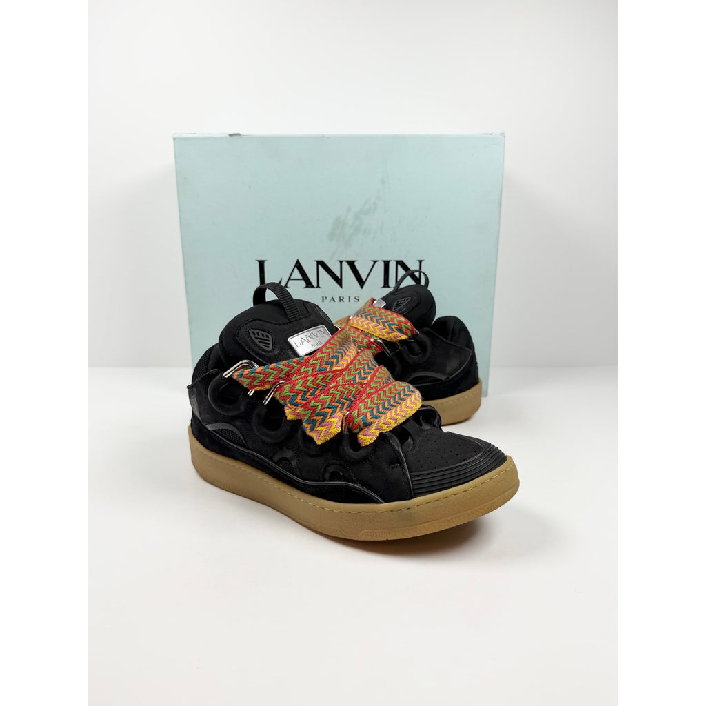 Size 42EU/9US - Lanvin Curb Black Sneakers