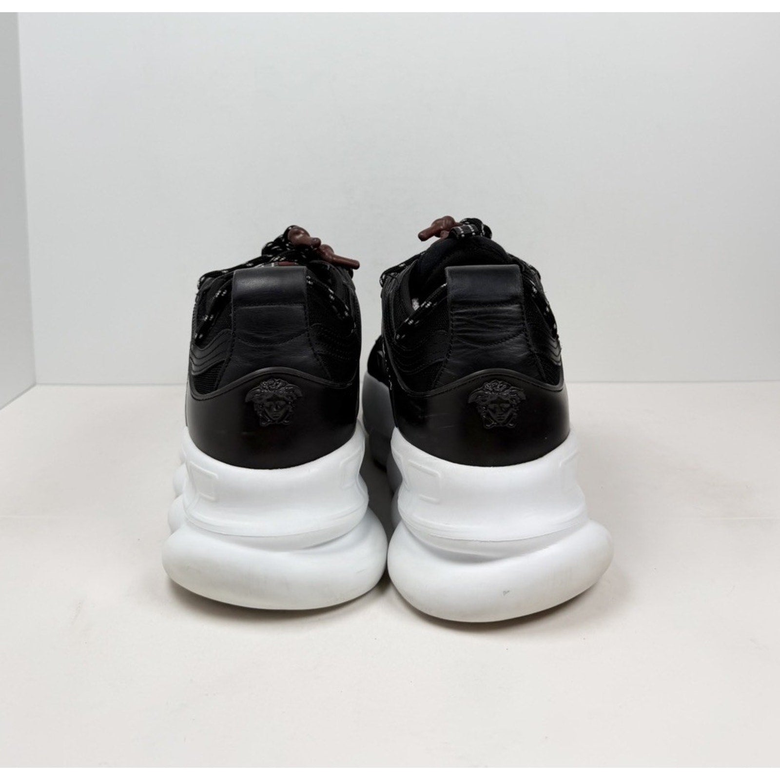 Size 45EU/12US - Versace Chain Reaction Black White