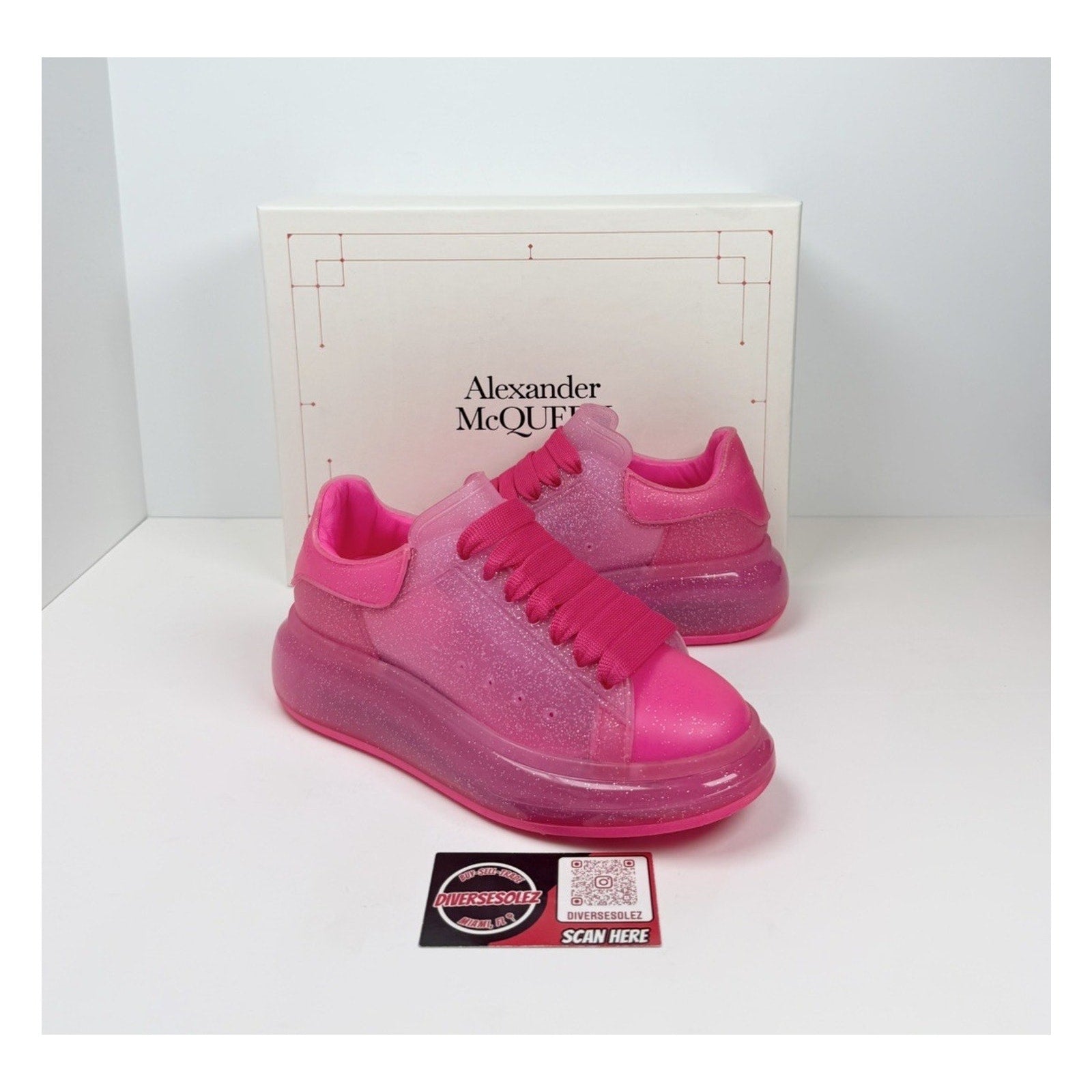 Size 35EU/5W - Alexander McQueen Bright Pink NEW