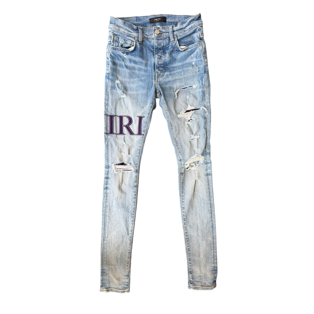 Size 28 - Amiri Serif Logo Jeans
