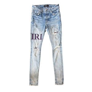 Size 28 - Amiri Serif Logo Jeans