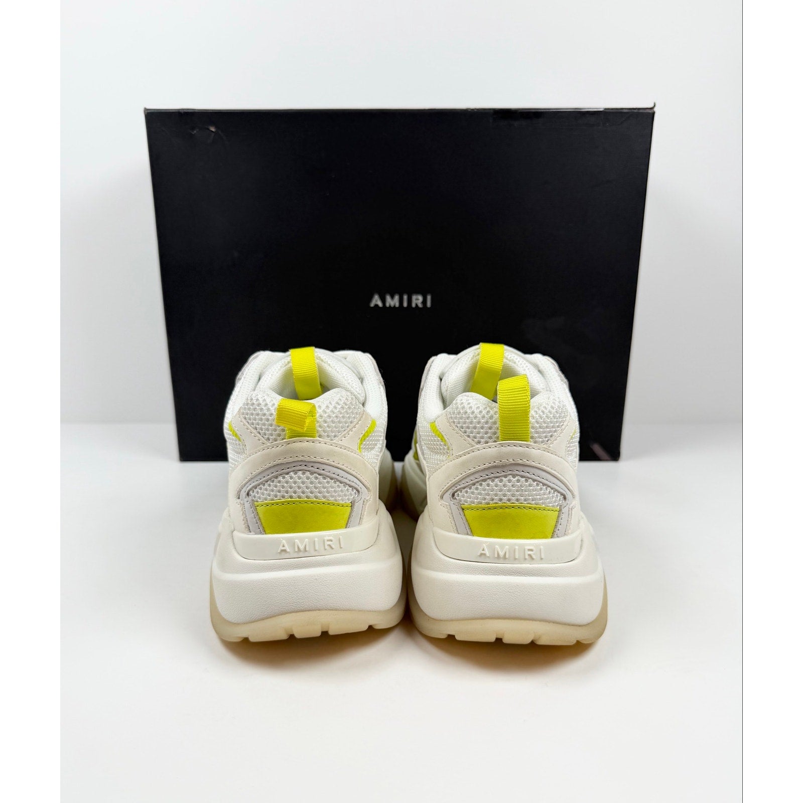 Size 43EU/10US - Amiri Bone Runner White Yellow