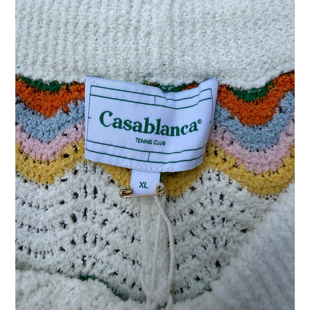 Size XL - Casablanca Wave Knit Shorts NEW