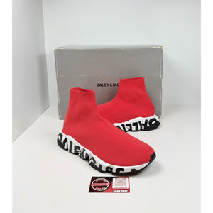 Size 45EU/12US - Balenciaga Speed Trainers Red Graffiti NEW