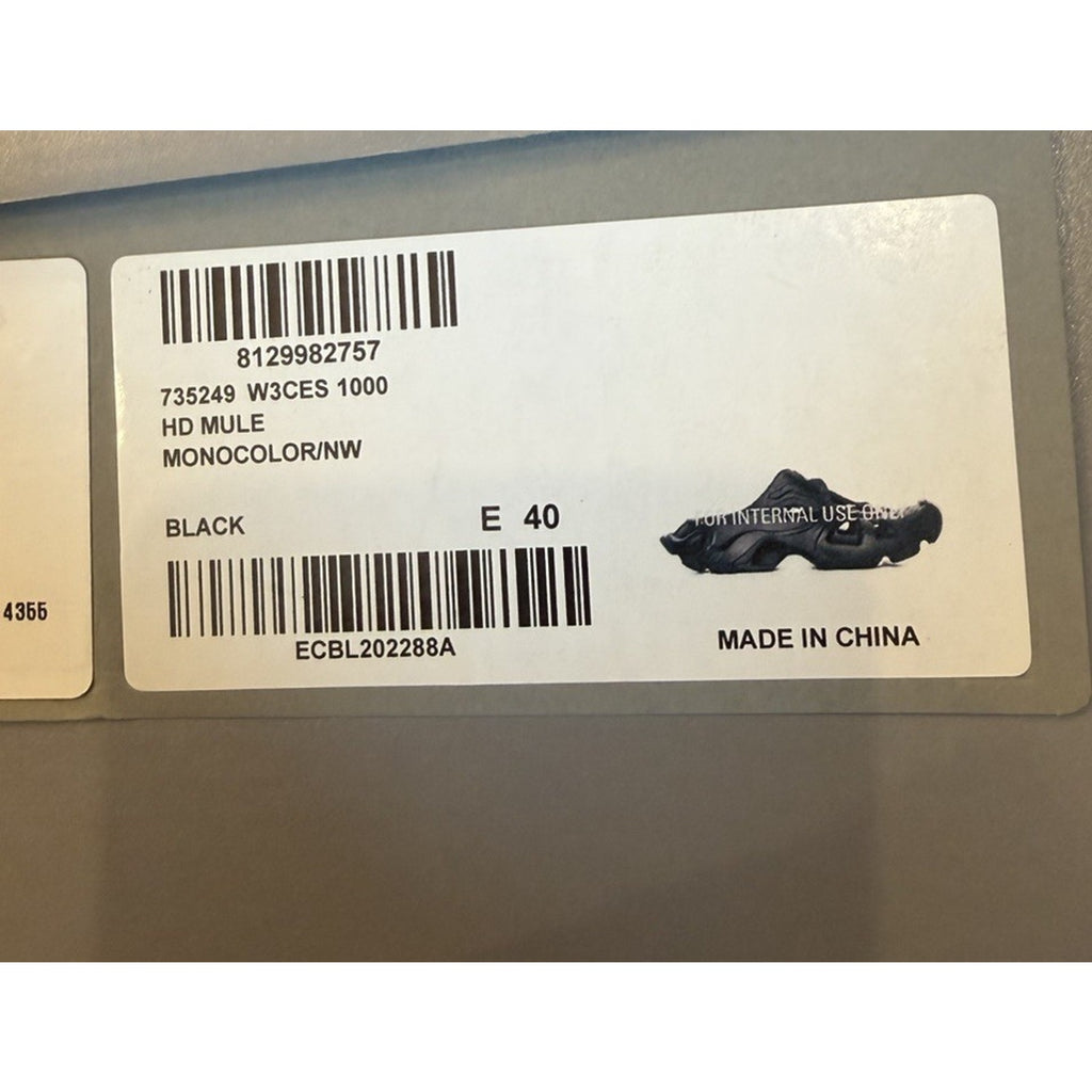 Size 40EU/7US - Balenciaga HD Mule Slip On Black NEW