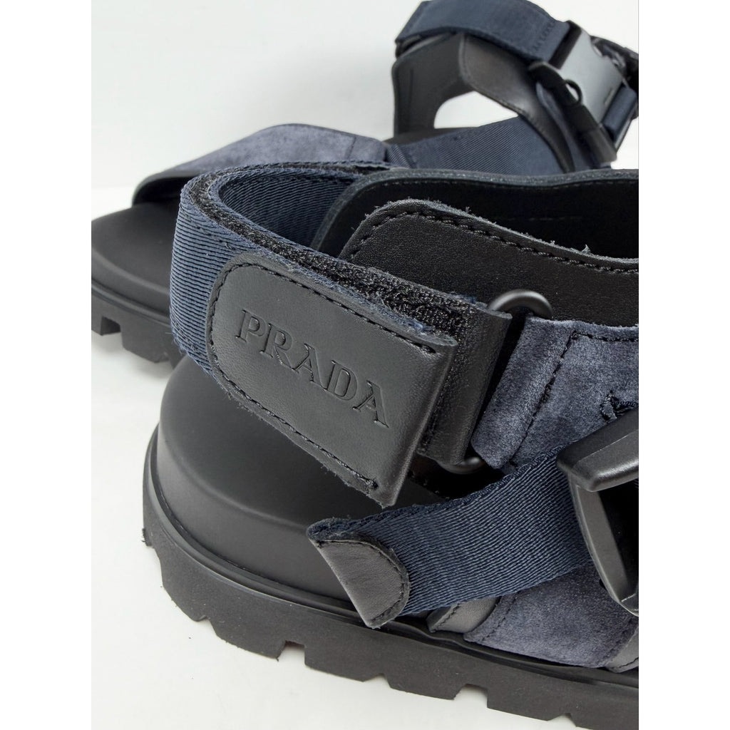 Size 11UK/12US - Prada Sporty Strap Sandal Suede NEW
