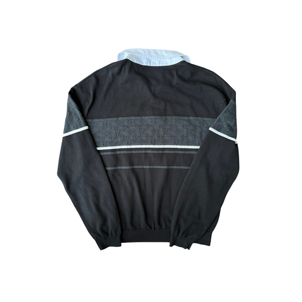 Size XL Fits L - Louis Vuitton Jaquard Polo Long Sleeve
