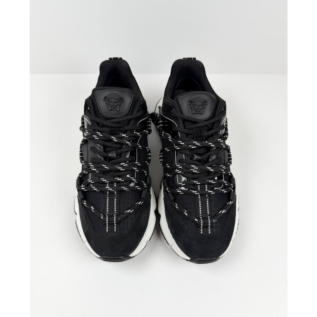 Size 40EU/7US - Versace Trigreca Black Sneakers NEW!
