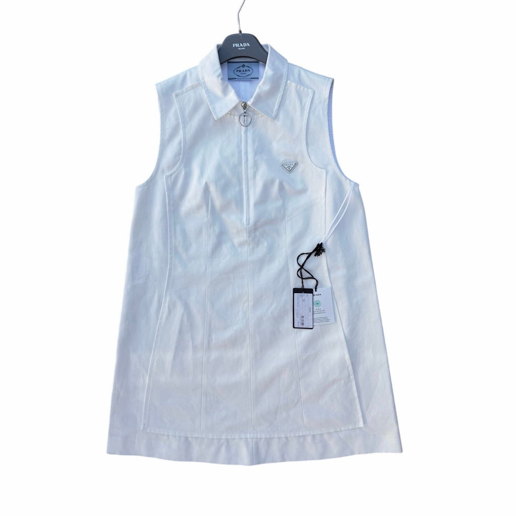 Size 40/US size 4 (S) - Prada Chino Zip Mini Shift Dress NEW