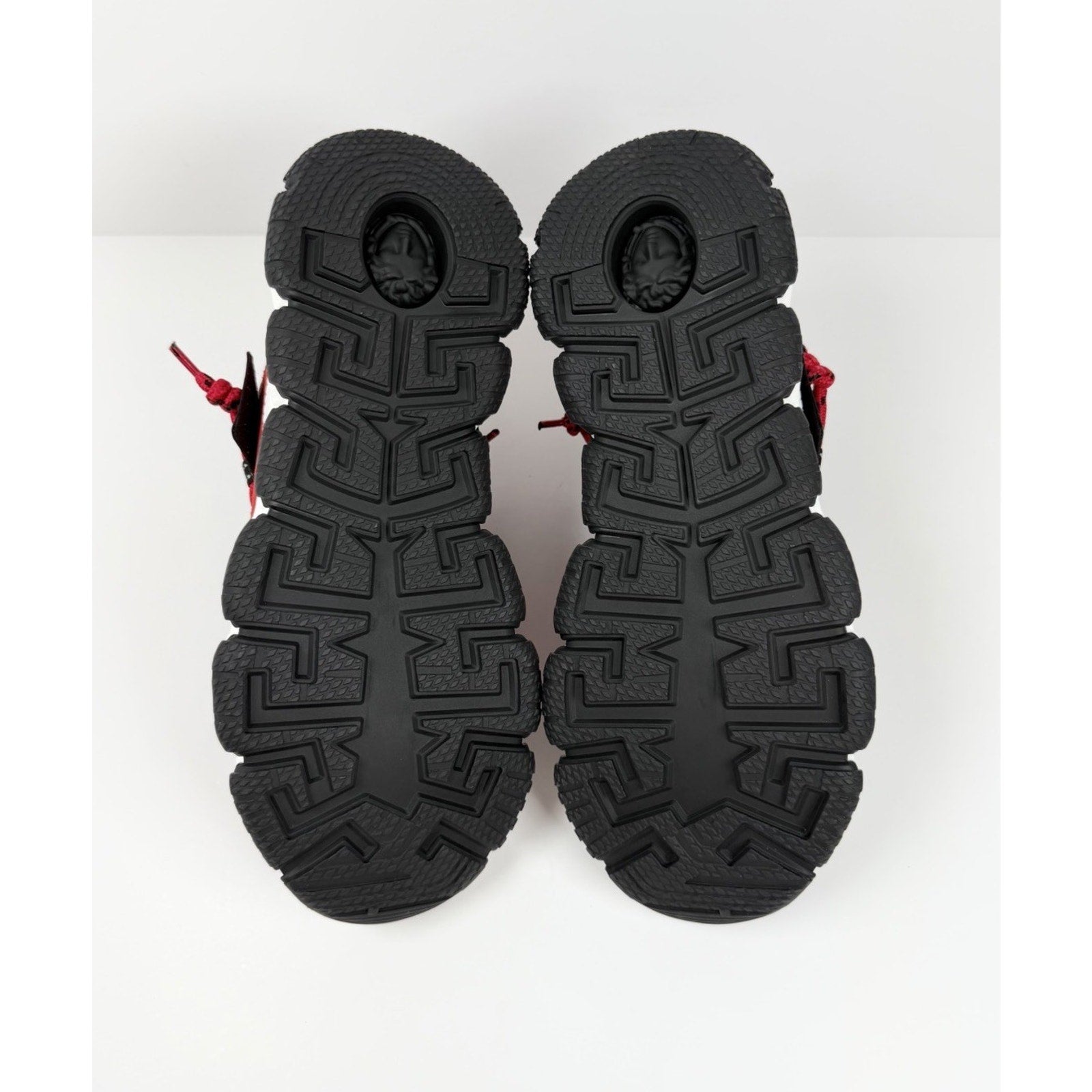 Size 45.5EU/12.5US - Versace Trigreca Black Red Sneakers NEW