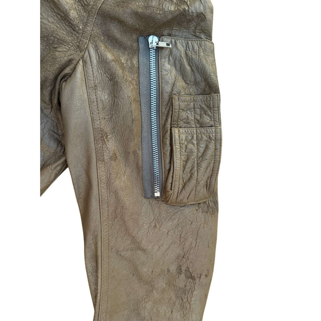 Size M - Rick Owens Leather Bomber Jacket