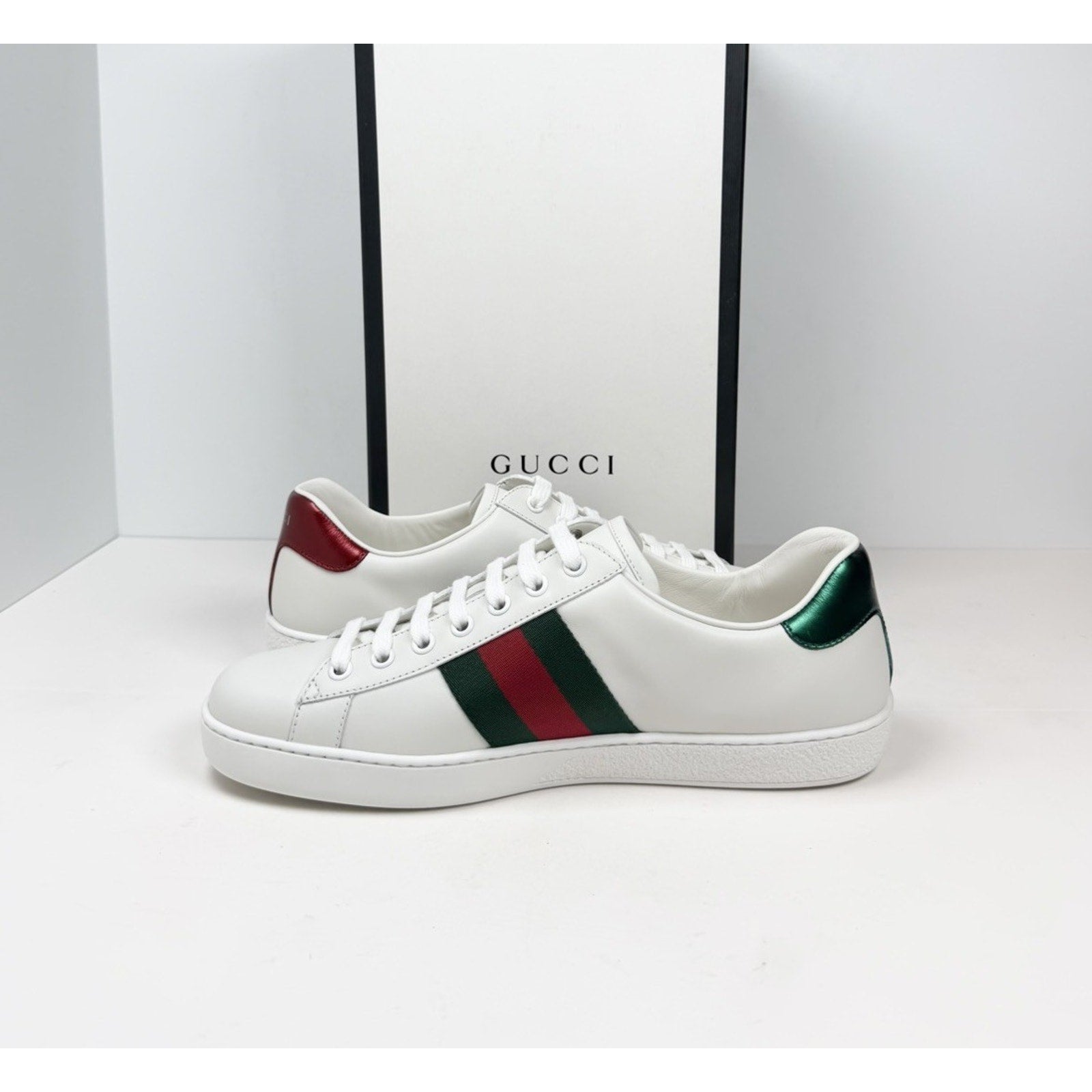 Size 7G/7.5US - Gucci Ace Leather Sneakers NEW