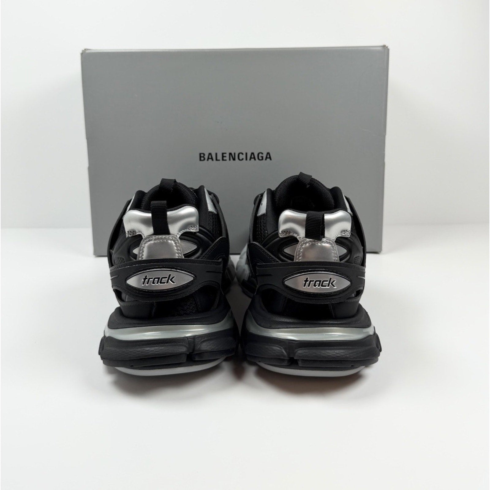 Size 43EU/10US - Balenciaga Track Black Silver NEW