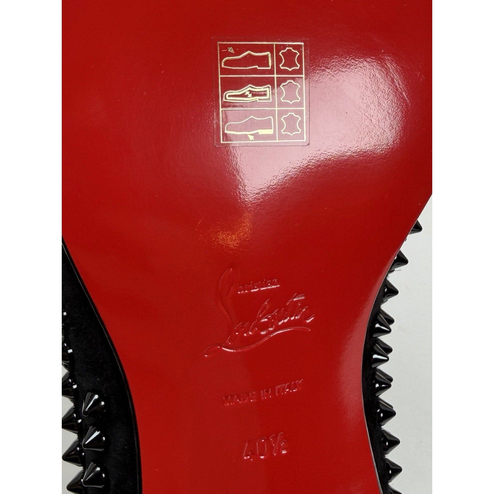 Size 7.5 - Christian Louboutin Dandelion Spikes Loafers NEW