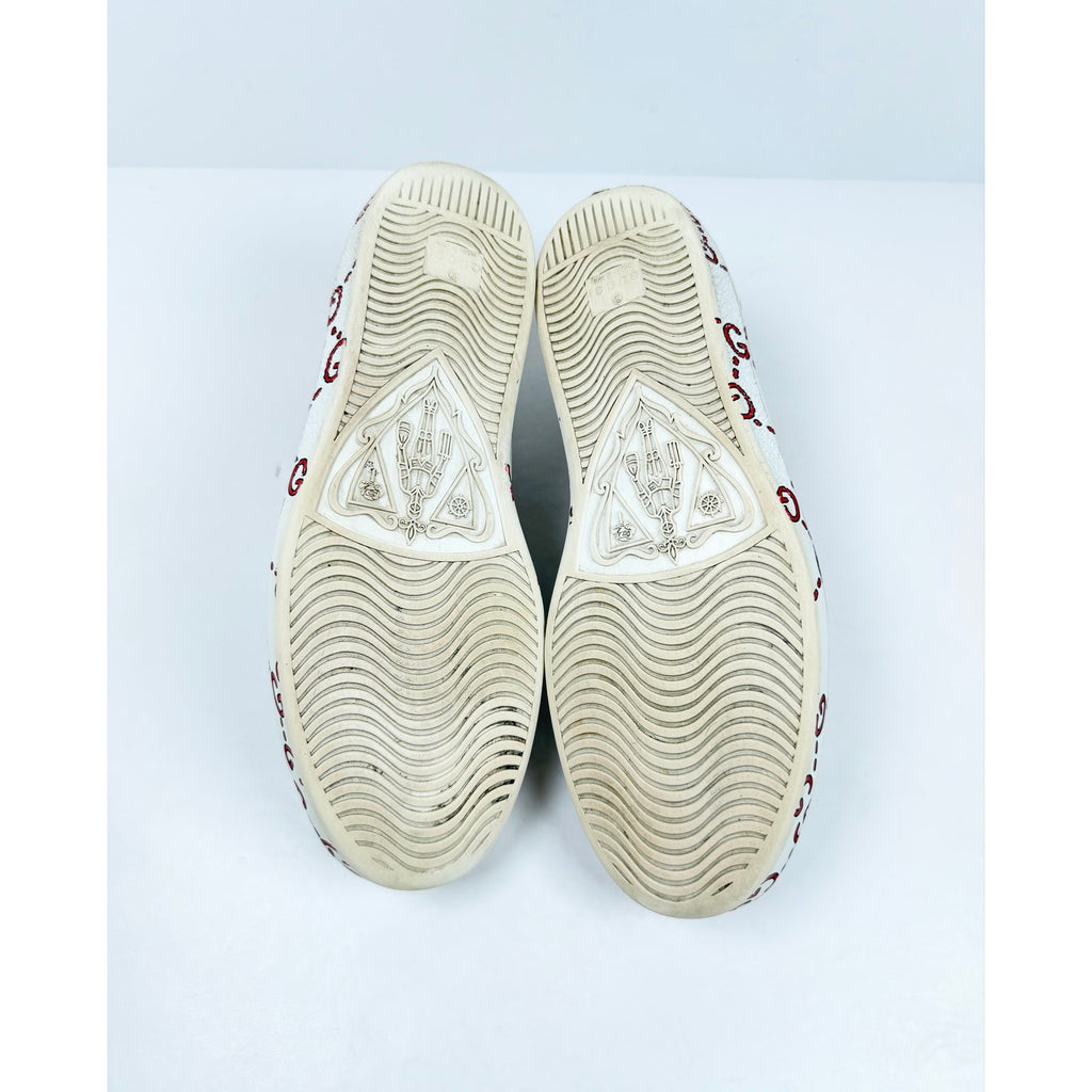 Size 7.5US - Gucci ace monogram ghost
