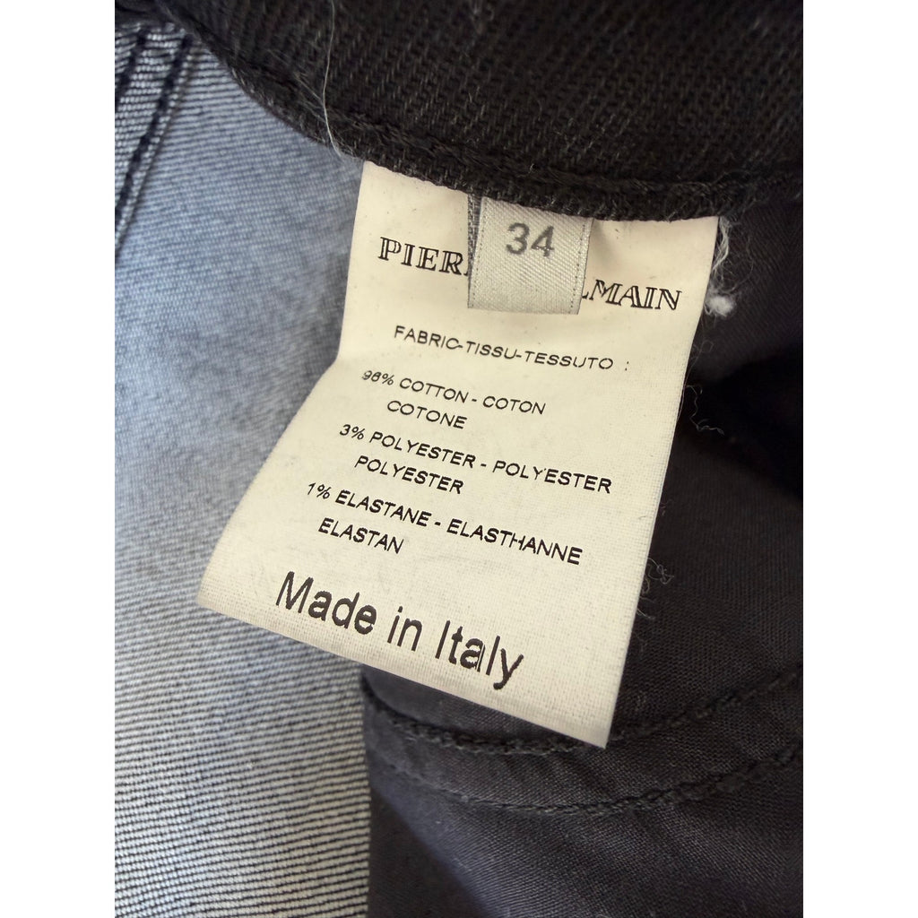 Size 34 - Balmain Waxed Biker Denim Jeans