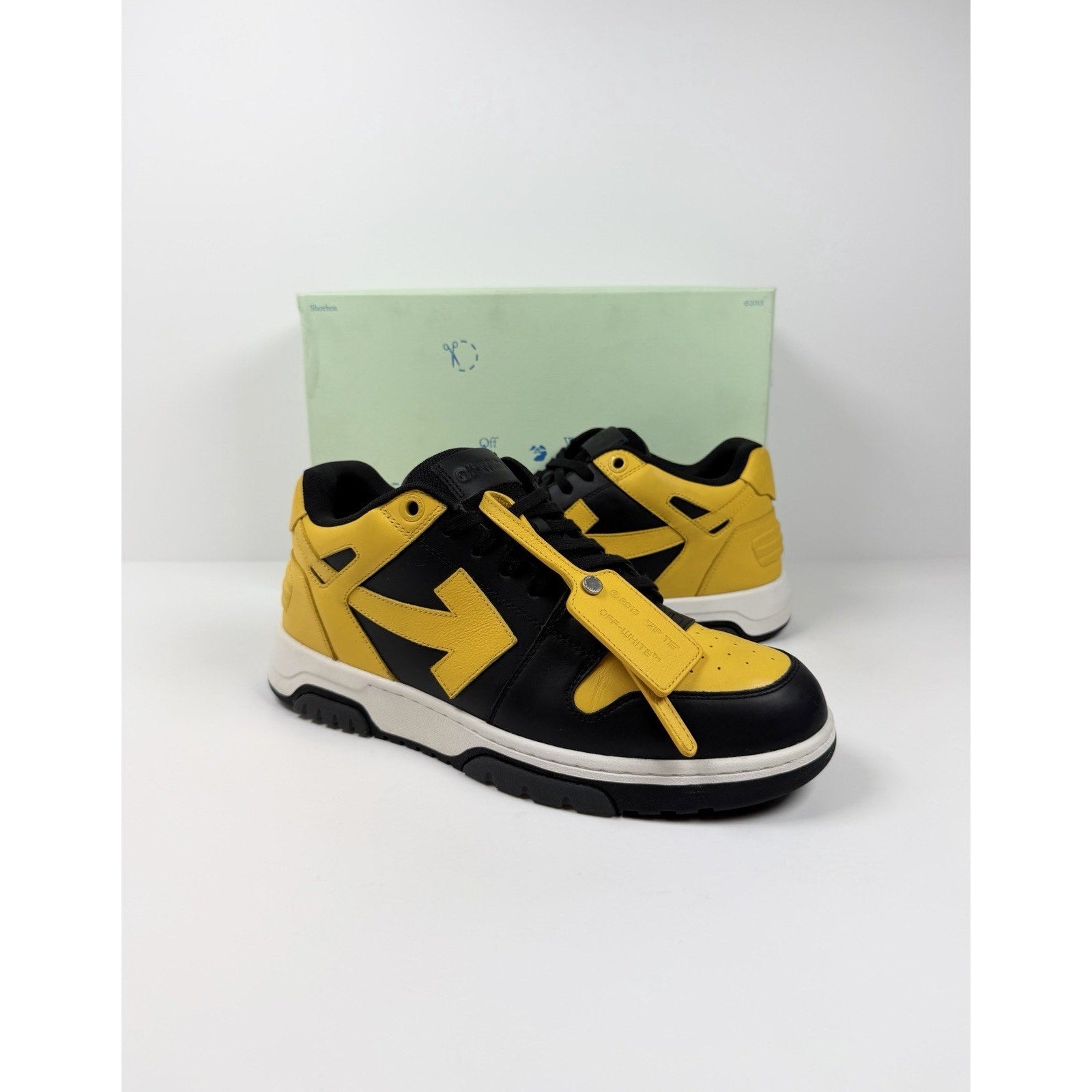 Size 46EU/13US- Off-White Out Of Office Black Yellow Sneaker