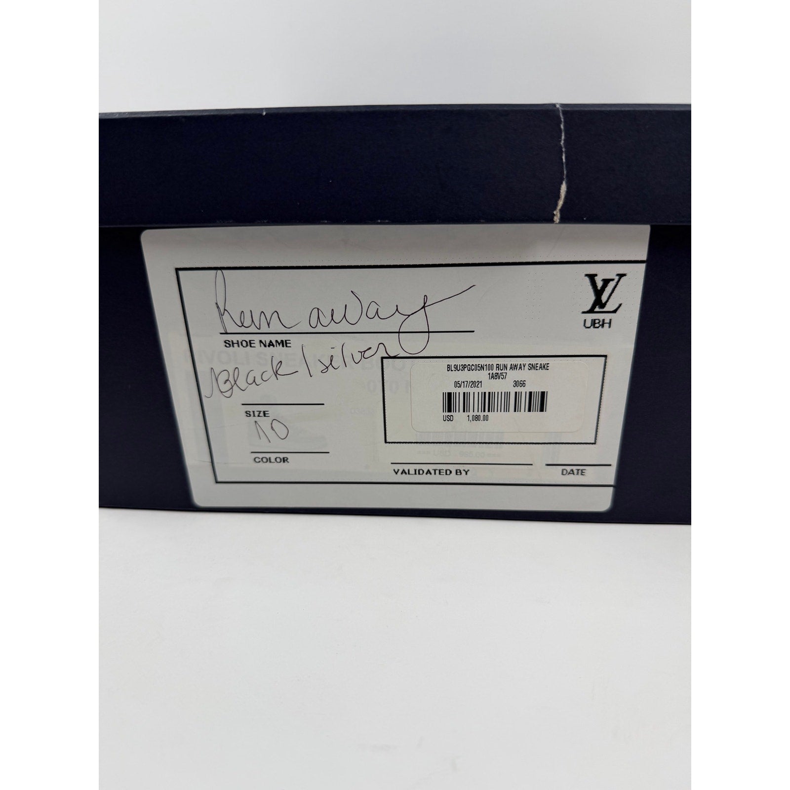 Size 10LV/11US - Louis Vuitton Runaway Black Sneakers NEW