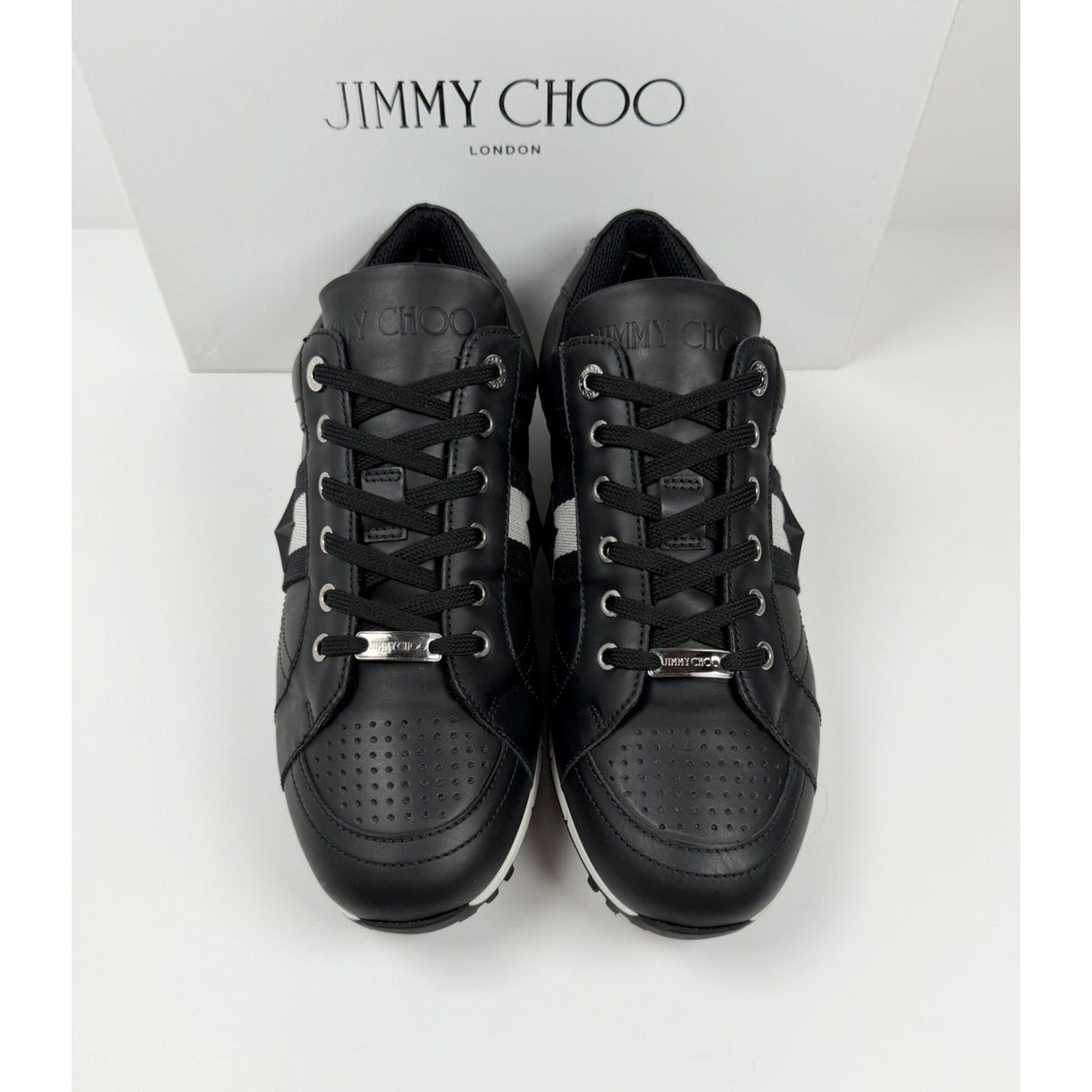 Size 11.5 - Givenchy Leather Star Studded Sneakers