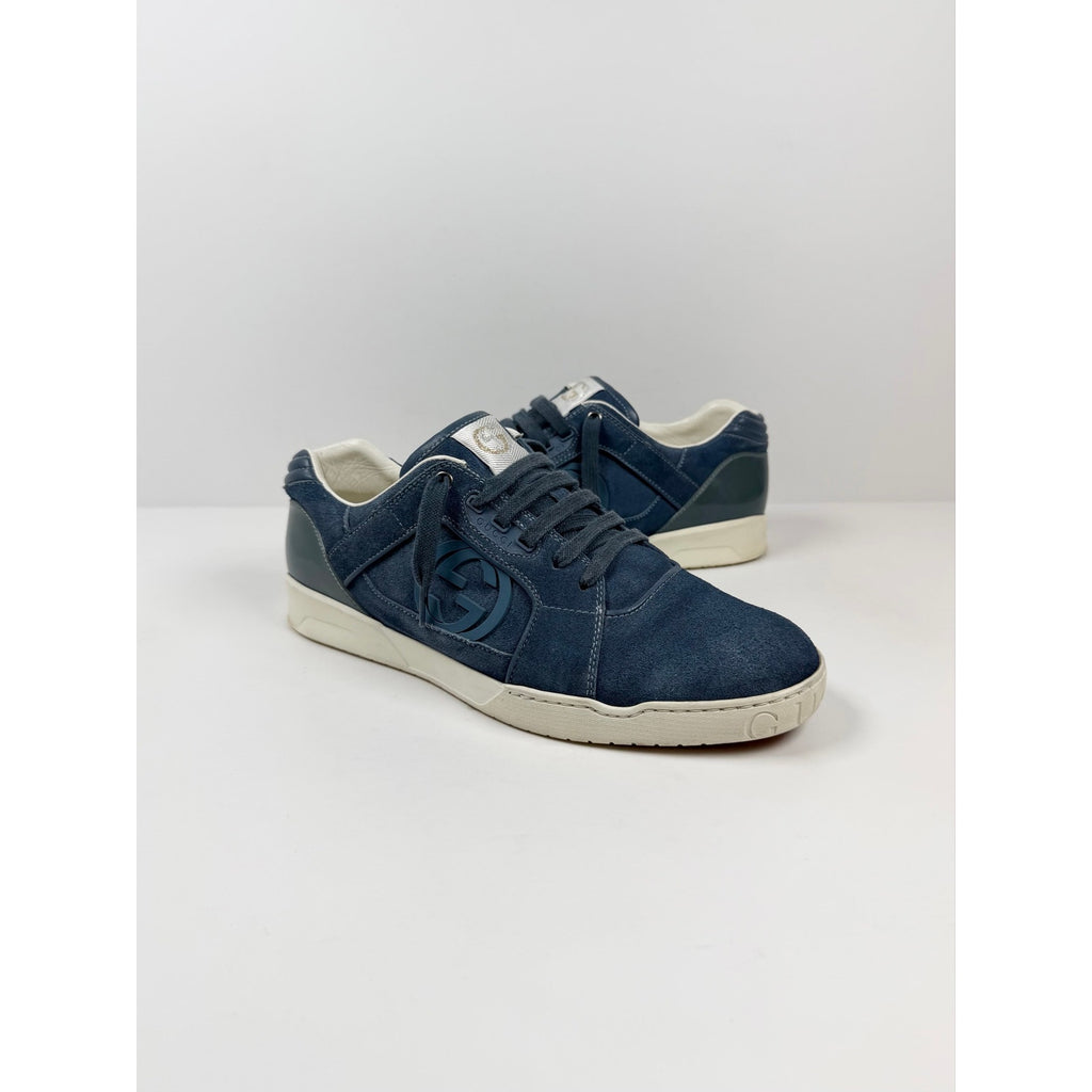 Size 10US - Gucci Interlocking GG Suede Sneakers
