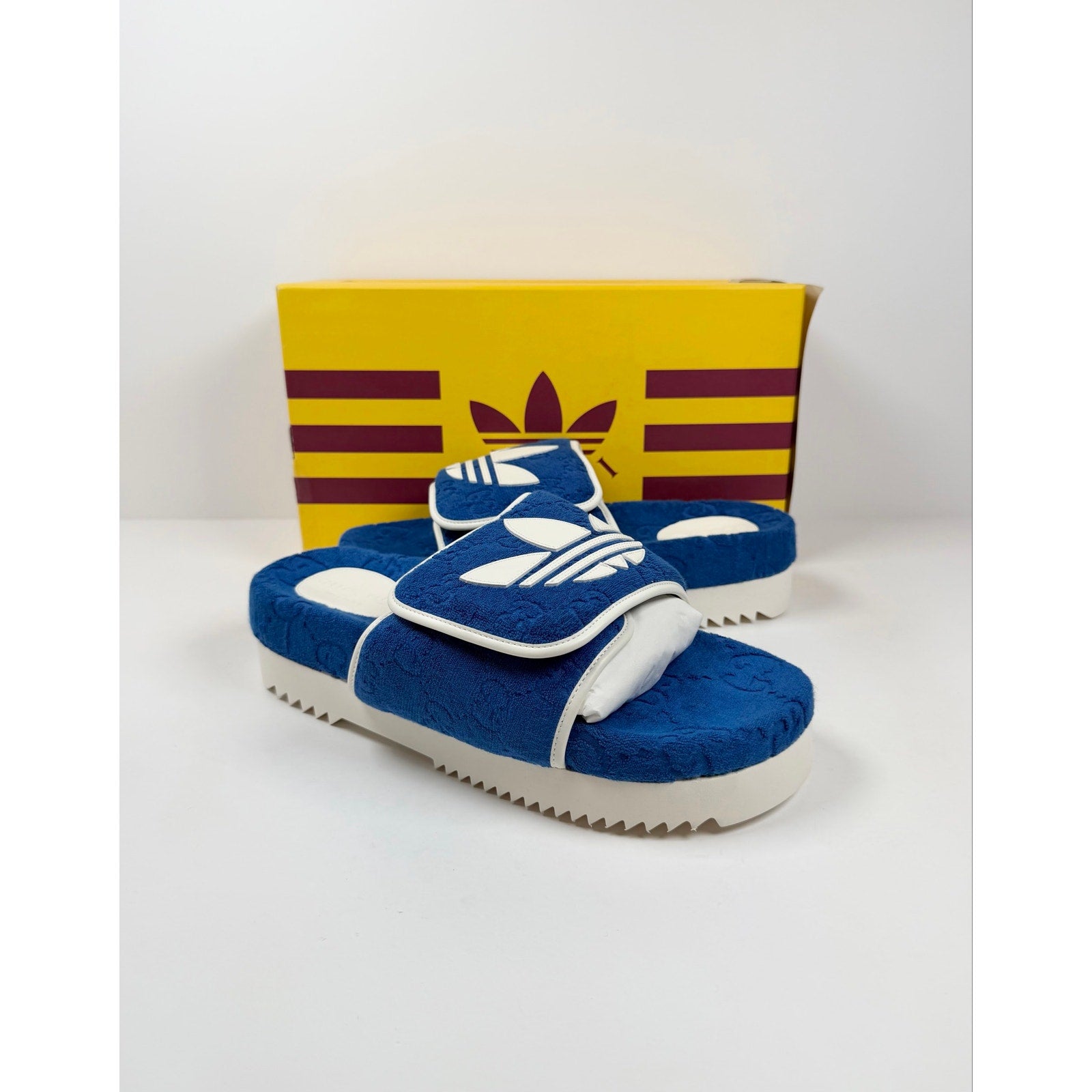 Size 12UK/13US - Gucci x Adidas Platform Sandals NEW