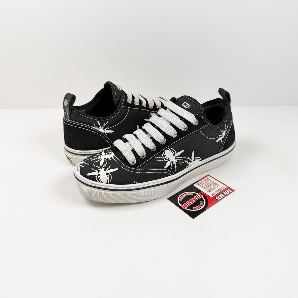 Size 7.5 - Dior Low Top Canvas Bee Sneakers