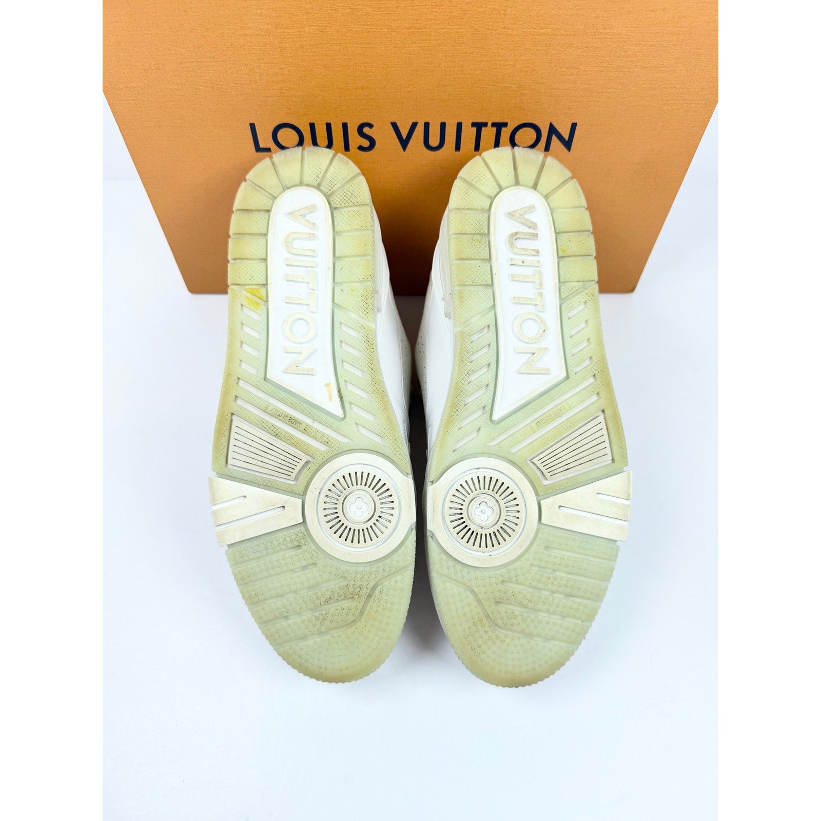 Size 8.5UK/10US - Louis Vuitton White Trainer