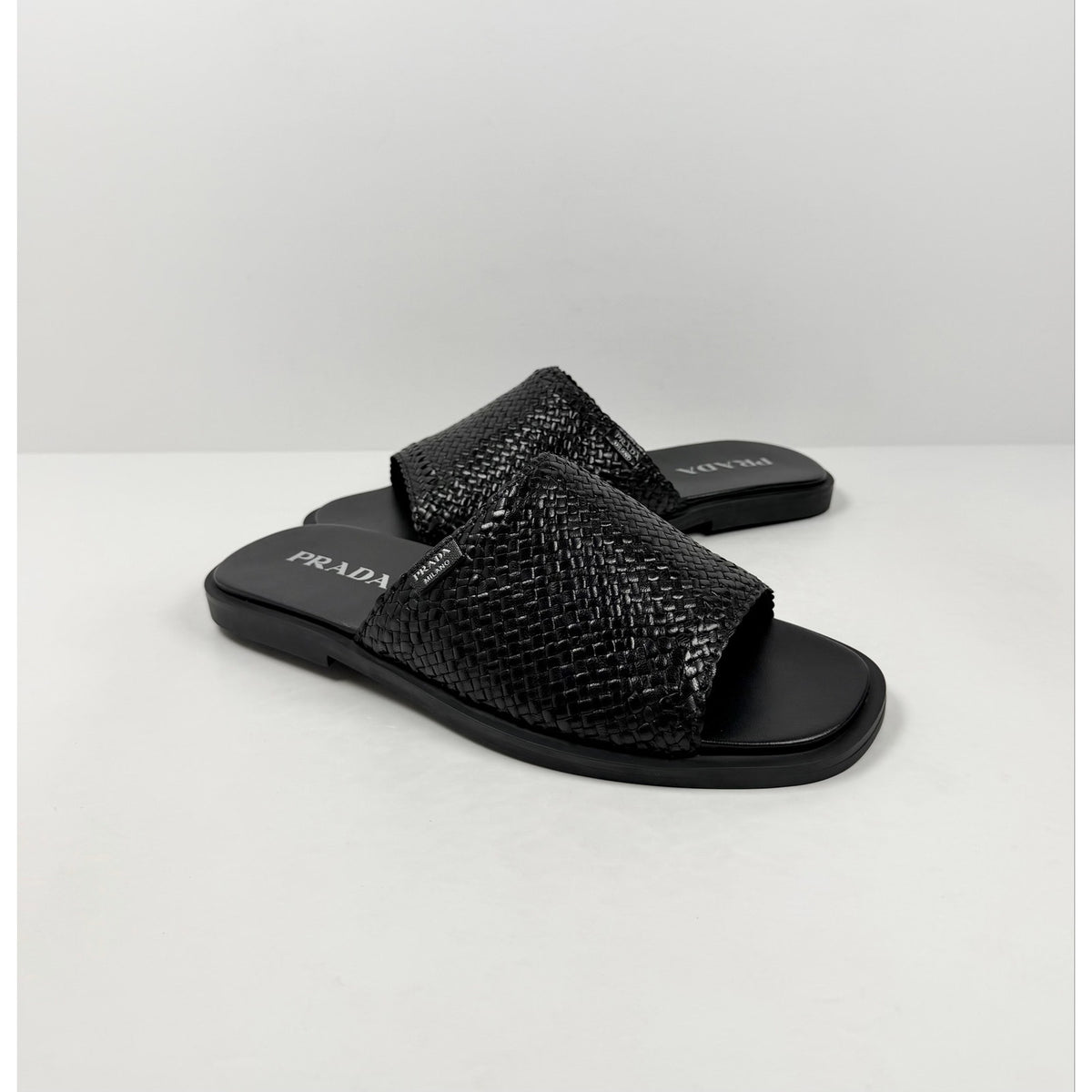 Size 10UK/11US - Prada Woven Leather Sandals NEW